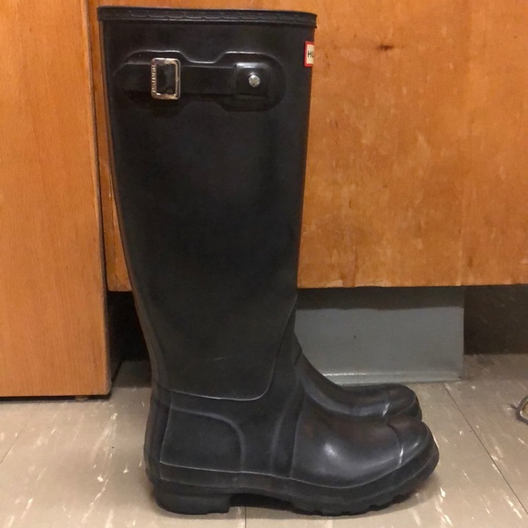 HUNTER Boots, Tall, Glossy, Black - Picture 2 of 5
